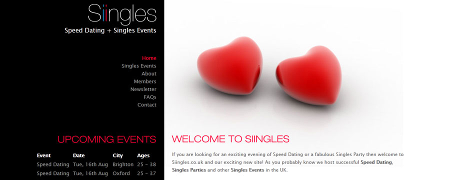 Siingles Website Design